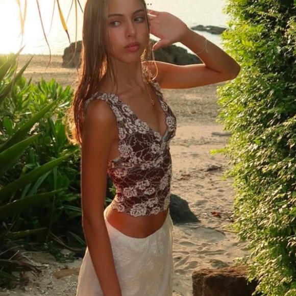 Blinc1000 Vintage Sequin Camisole Brown Small - Picture 2 of 12